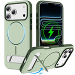 Ốp lưng điện thoại từ tính giả gốc hai màu có giá đỡ, dành cho iPhone 17 Pro Max, iPhone 17 Pro