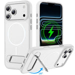 Ốp lưng điện thoại từ tính giả gốc hai màu có giá đỡ, dành cho iPhone 17 Pro Max, iPhone 17 Pro
