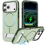 Ốp lưng điện thoại từ tính giả gốc hai màu có giá đỡ, dành cho iPhone 17 Pro Max, iPhone 17 Pro
