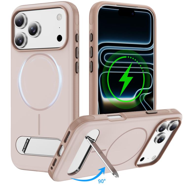 Ốp lưng điện thoại từ tính giả gốc hai màu có giá đỡ, dành cho iPhone 17 Pro Max, iPhone 17 Pro