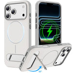 Ốp lưng điện thoại từ tính giả gốc hai màu có giá đỡ, dành cho iPhone 17 Pro Max, iPhone 17 Pro