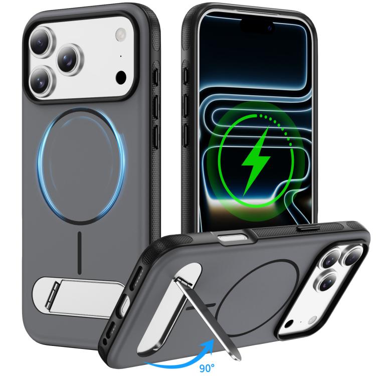 Ốp lưng điện thoại từ tính giả gốc hai màu có giá đỡ, dành cho iPhone 17 Pro Max, iPhone 17 Pro
