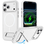 Ốp lưng điện thoại từ tính giả gốc hai màu có giá đỡ, dành cho iPhone 17 Pro Max, iPhone 17 Pro