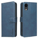 Ốp điện thoại da thuần chay vân da bê màu trơn chống RFID, Dành cho iPhone XS Max, Dành cho iPhone 6 Plus/7 Plus/8 Plus, Dành cho iPhone 6 / 7 / 8