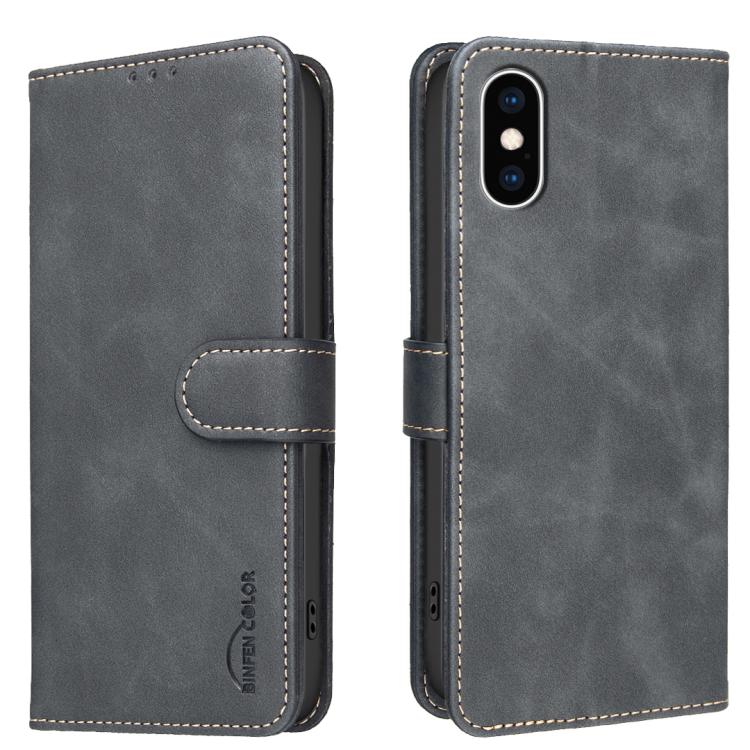 Solid Color Calfskin Texture RFID Vegan Leather Phone Case, For iPhone XS Max, For iPhone 6 Plus/7 Plus/8 Plus, For iPhone 6 / 7 / 8