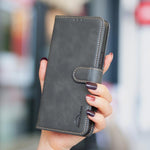 Ốp điện thoại da thuần chay vân da bê màu trơn chống RFID, Dành cho iPhone XS Max, Dành cho iPhone 6 Plus/7 Plus/8 Plus, Dành cho iPhone 6 / 7 / 8