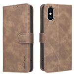 Ốp điện thoại da thuần chay vân da bê màu trơn chống RFID, Dành cho iPhone XS Max, Dành cho iPhone 6 Plus/7 Plus/8 Plus, Dành cho iPhone 6 / 7 / 8