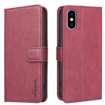 Ốp điện thoại da thuần chay vân da bê màu trơn chống RFID, Dành cho iPhone XS Max, Dành cho iPhone 6 Plus/7 Plus/8 Plus, Dành cho iPhone 6 / 7 / 8