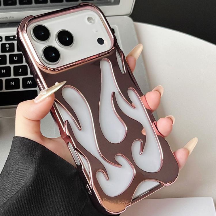Ốp lưng điện thoại TPU mạ điện làm mát rỗng hình ngọn lửa, dành cho iPhone 17 Pro Max, iPhone 17 Pro, iPhone 17, iPhone Air, iPhone 16 Pro Max, iPhone 16 Pro, iPhone 16 Plus, iPhone 16, iPhone 15 Pro Max
