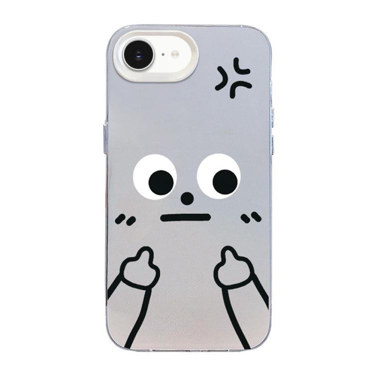 Ốp lưng điện thoại hybrid TPU PC mờ bạc màu có hình cử chỉ người nhỏ, dành cho iPhone 17e / 16e, iPhone 17 Pro Max, iPhone 17 Pro, iPhone 17, iPhone Air, iPhone 16 Pro Max, iPhone 16 Pro, iPhone 16 Plus, iPhone 16