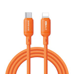 Cáp dữ liệu silicone DUX DUCIS SILI Series 27W Type-C sang 8 Pin, dài 1m, Type-C sang 8 Pin