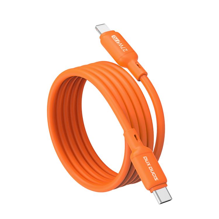 Cáp dữ liệu silicone DUX DUCIS SILI Series 27W Type-C sang 8 Pin, dài 1m, Type-C sang 8 Pin