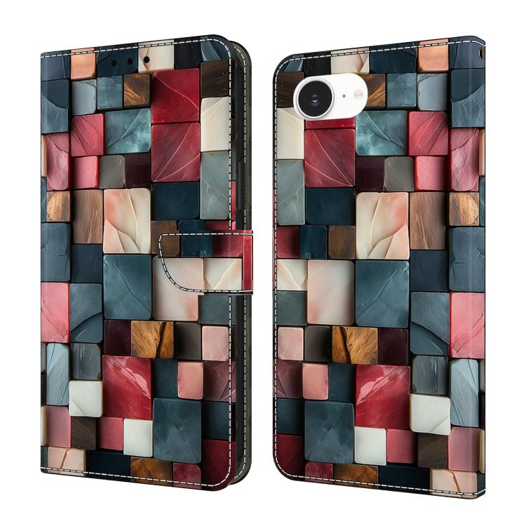 Ốp lưng điện thoại da thuần chay sơn giống pha lê, dành cho iPhone 17e / 16e, iPhone 17 Pro Max, iPhone 17 Pro, iPhone 17