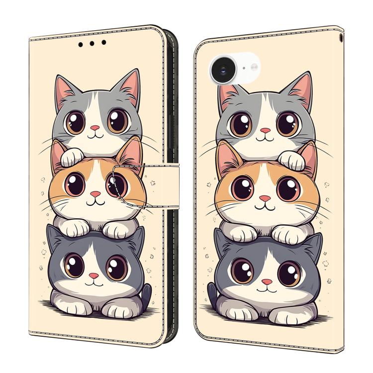 Ốp lưng điện thoại da thuần chay sơn giống pha lê, dành cho iPhone 17e / 16e, iPhone 17 Pro Max, iPhone 17 Pro, iPhone 17