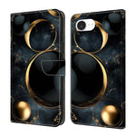 Ốp lưng điện thoại da thuần chay sơn giống pha lê, dành cho iPhone 17e / 16e, iPhone 17 Pro Max, iPhone 17 Pro, iPhone 17