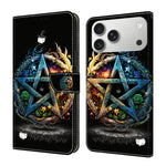 Ốp lưng điện thoại da thuần chay sơn giống pha lê, dành cho iPhone 17e / 16e, iPhone 17 Pro Max, iPhone 17 Pro, iPhone 17