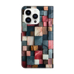 Ốp lưng điện thoại da thuần chay sơn giống pha lê, dành cho iPhone 15 Pro Max, iPhone 15 Pro, iPhone 14 / 13, iPhone 14 Pro