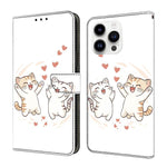 Ốp lưng điện thoại da thuần chay sơn giống pha lê, dành cho iPhone 15 Pro Max, iPhone 15 Pro, iPhone 14 / 13, iPhone 14 Pro