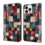Ốp lưng điện thoại da thuần chay sơn giống pha lê, dành cho iPhone 15 Pro Max, iPhone 15 Pro, iPhone 14 / 13, iPhone 14 Pro