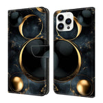 Ốp lưng điện thoại da thuần chay sơn giống pha lê, dành cho iPhone 15 Pro Max, iPhone 15 Pro, iPhone 14 / 13, iPhone 14 Pro