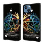 Ốp lưng điện thoại da thuần chay sơn giống pha lê, dành cho iPhone 15 Pro Max, iPhone 15 Pro, iPhone 14 / 13, iPhone 14 Pro