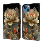 Ốp lưng điện thoại da thuần chay sơn giống pha lê, dành cho iPhone 15 Pro Max, iPhone 15 Pro, iPhone 14 / 13, iPhone 14 Pro