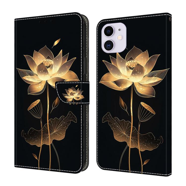 Ốp điện thoại da thuần chay sơn giống pha lê, Dành cho iPhone 11