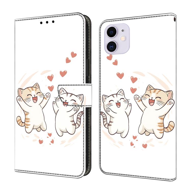 Ốp điện thoại da thuần chay sơn giống pha lê, Dành cho iPhone 11
