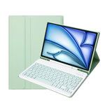 Cho iPad Air 11 2024 / 2025 / Air 4 2020 / Air 5 2022 Ốp bảo vệ bàn phím Bluetooth màu kẹo ABS siêu mỏng tháo rời có giá đỡ & khe cắm bút, A098B
