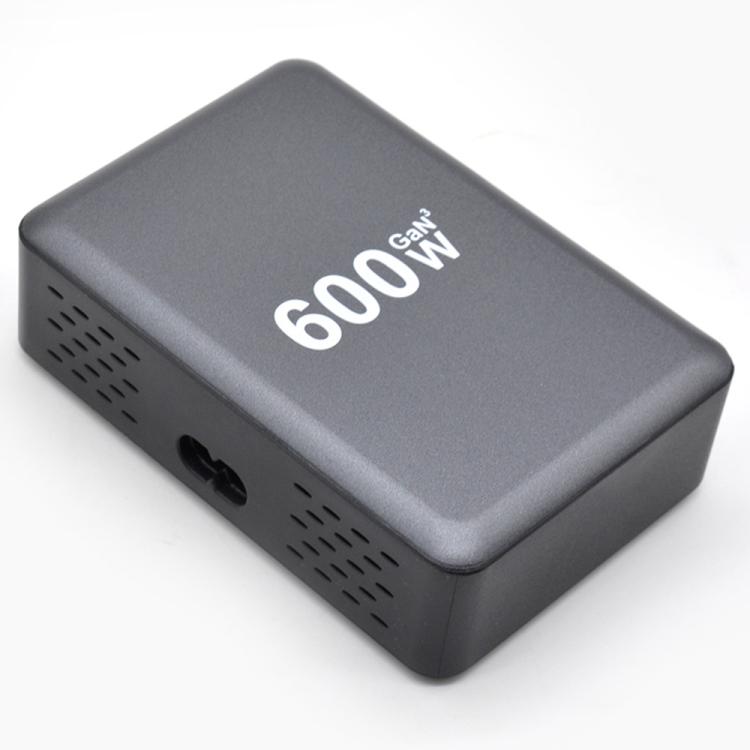 Bộ sạc nhanh để bàn công suất cao GaN 600W 8 cổng USB-C / Type-C và USB-A, phích cắm EU, US, UK, AU