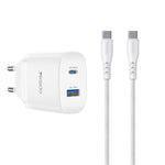 Bộ sạc nhanh giao diện kép USB và Type-C PD45W Yesido, phích cắm EU, UK, US