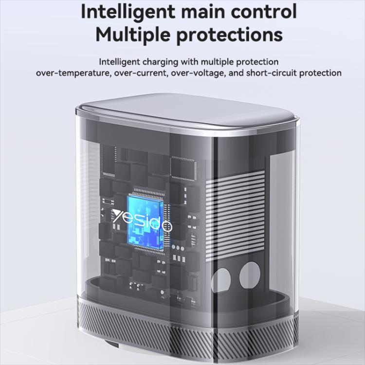 Bộ sạc nhanh giao diện kép USB và Type-C PD45W Yesido, phích cắm EU, UK, US