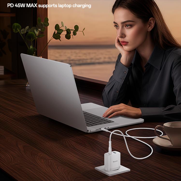 Bộ sạc nhanh giao diện kép USB và Type-C PD45W Yesido, phích cắm EU, UK, US