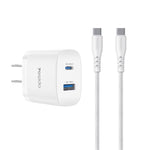 Bộ sạc nhanh giao diện kép USB và Type-C PD45W Yesido, phích cắm EU, UK, US