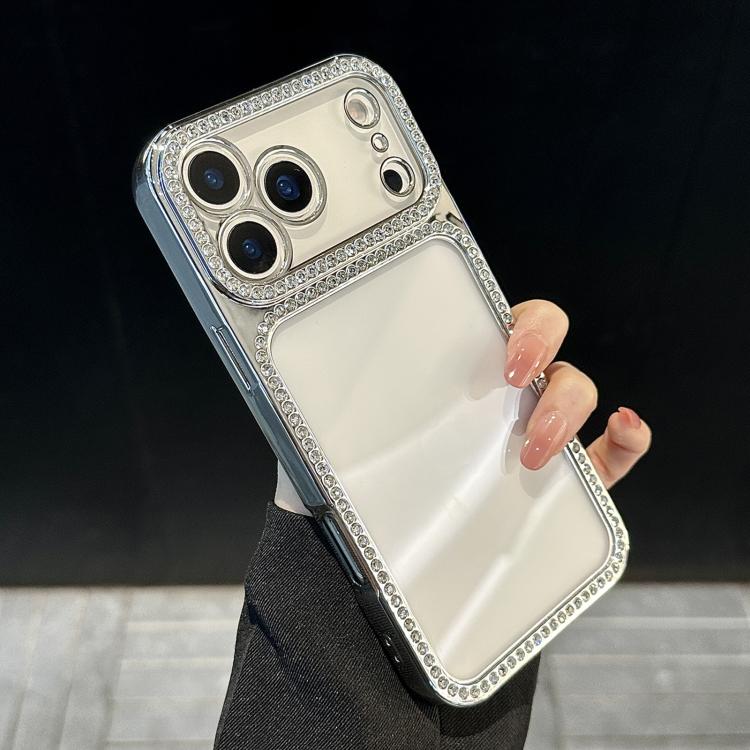 Ốp lưng điện thoại PC mạ điện kết hợp TPU đính đá, dành cho iPhone 17 Pro Max, dành cho iPhone 17 Pro
