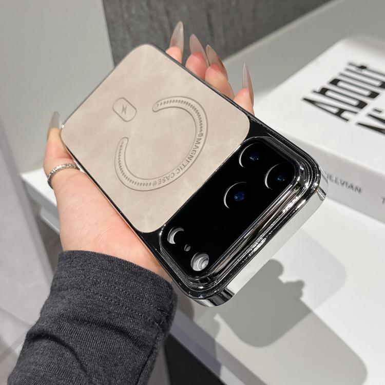 Ốp lưng điện thoại da cừu lỗ nhỏ có nam châm, dành cho iPhone 17 Pro Max, dành cho iPhone 17 Pro