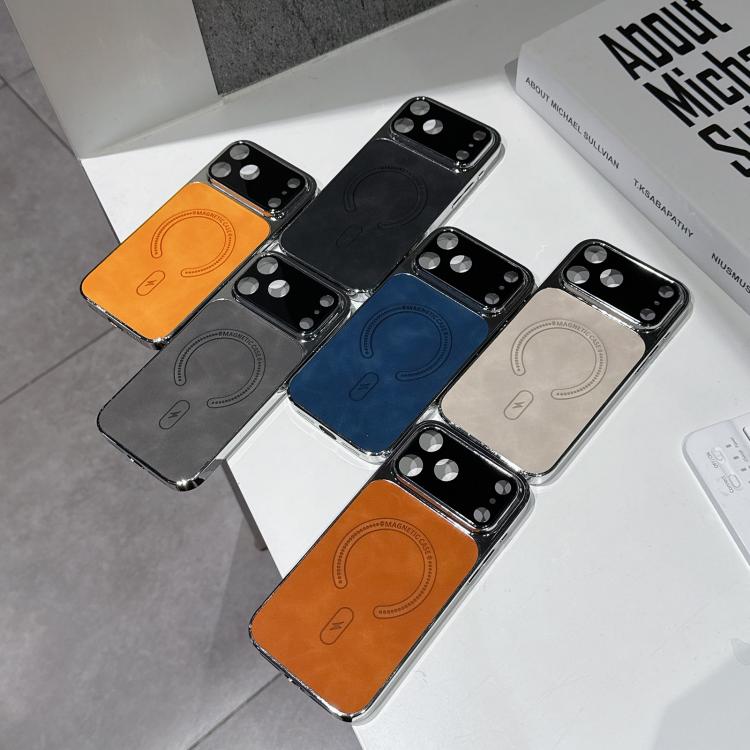 Ốp lưng điện thoại da cừu lỗ nhỏ có nam châm, dành cho iPhone 17 Pro Max, dành cho iPhone 17 Pro