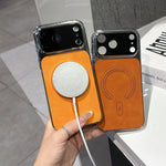 Ốp lưng điện thoại da cừu lỗ nhỏ có nam châm, dành cho iPhone 17 Pro Max, dành cho iPhone 17 Pro