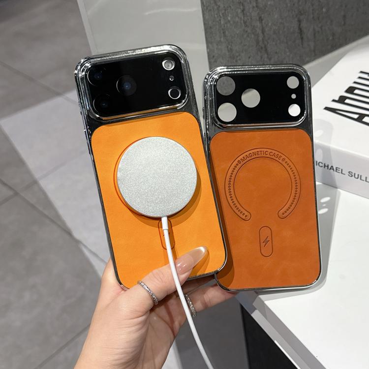 Ốp lưng điện thoại da cừu lỗ nhỏ có nam châm, dành cho iPhone 17 Pro Max, dành cho iPhone 17 Pro