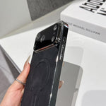 Ốp lưng điện thoại da cừu lỗ nhỏ có nam châm, dành cho iPhone 17 Pro Max, dành cho iPhone 17 Pro