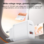 Bộ sạc giao diện đơn USB 18W Yesido kèm cáp USB sang Type-C, phích cắm EU, phích cắm UK, phích cắm US