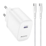 Bộ sạc nhanh cổng đơn Yesido YC107 PD35W USB-C / Type-C kèm cáp Type-C sang Type-C, YC107