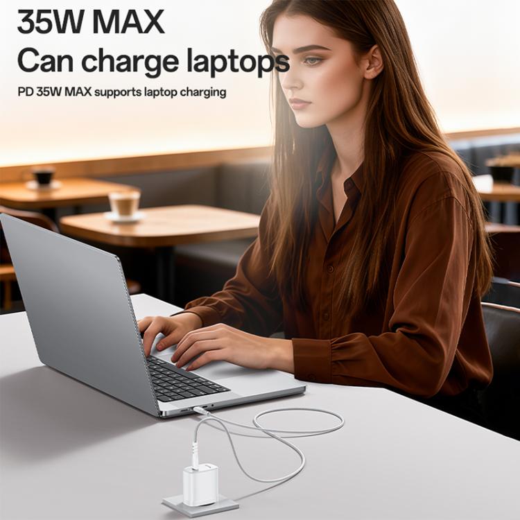 Bộ sạc nhanh cổng đơn Yesido YC107 PD35W USB-C / Type-C kèm cáp Type-C sang Type-C, YC107