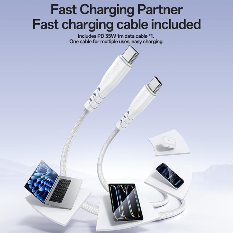Bộ sạc nhanh cổng đơn Yesido YC107 PD35W USB-C / Type-C kèm cáp Type-C sang Type-C, YC107