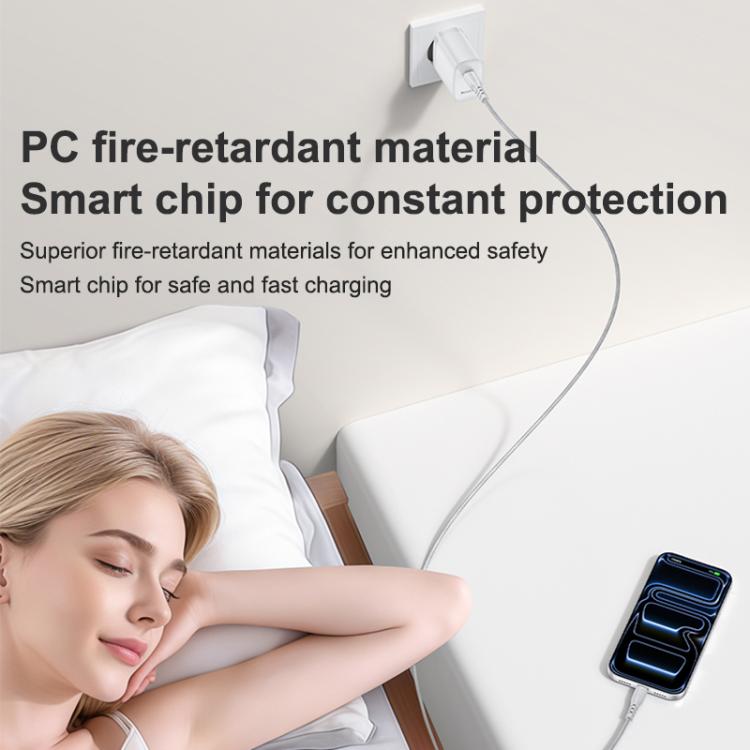 Bộ sạc nhanh cổng đơn Yesido YC107 PD35W USB-C / Type-C kèm cáp Type-C sang Type-C, YC107