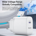 Bộ sạc nhanh cổng đơn Yesido YC107 PD35W USB-C / Type-C kèm cáp Type-C sang Type-C, YC107