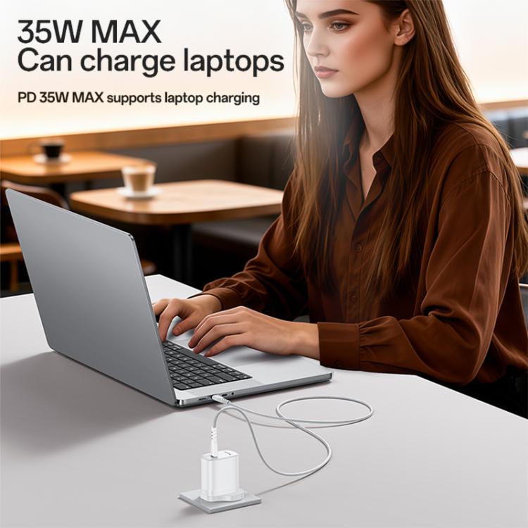 Bộ sạc nhanh cổng đơn Yesido YC153 PD35W USB-C / Type-C kèm cáp Type-C sang Type-C, YC153