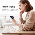 Bộ sạc nhanh cổng đơn Yesido YC153 PD35W USB-C / Type-C kèm cáp Type-C sang Type-C, YC153