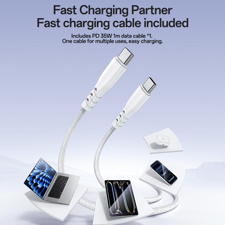 Bộ sạc nhanh cổng đơn Yesido YC153 PD35W USB-C / Type-C kèm cáp Type-C sang Type-C, YC153