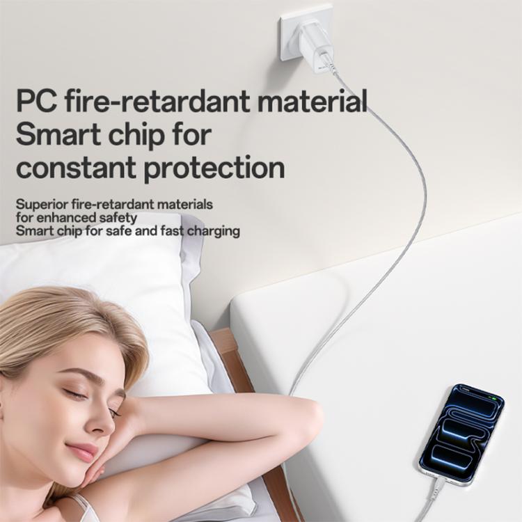 Bộ sạc nhanh cổng đơn Yesido YC153 PD35W USB-C / Type-C kèm cáp Type-C sang Type-C, YC153